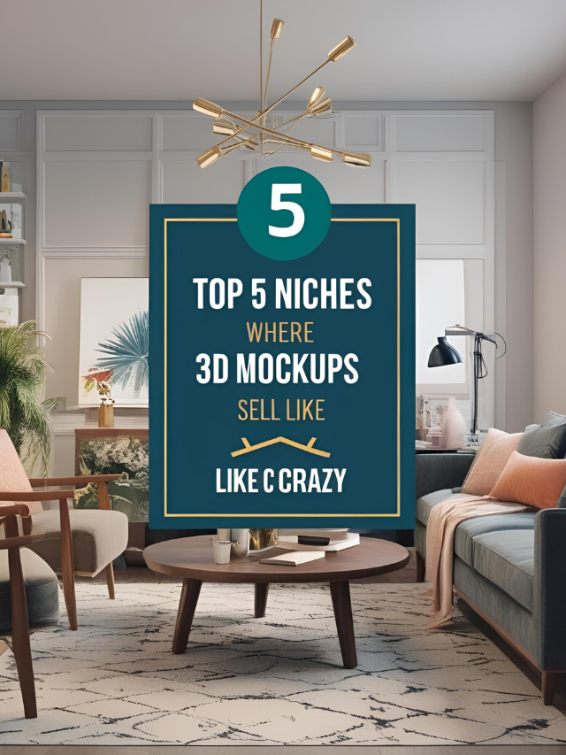 Top 5 Niches Where 3D Mockups Sell Like Crazy